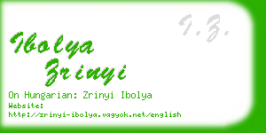 ibolya zrinyi business card